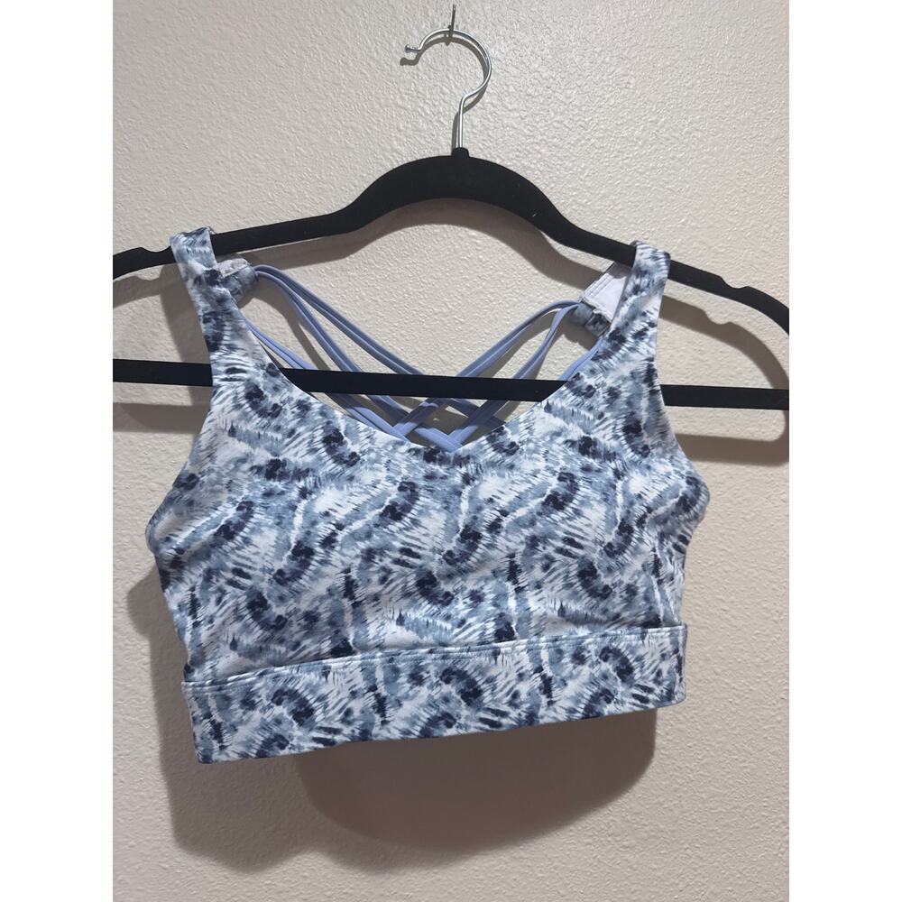 Zyia Blue Racerback Tie Dye Sports bra size xs